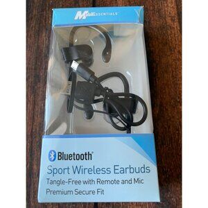 Bluetooth Sport Wireless Earbuds With Mic & Remote - Tangle-Free Secure Fit - 3